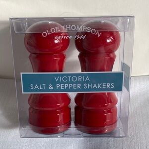 Olde Thompson Victoria Red Salt & Pepper Shakers